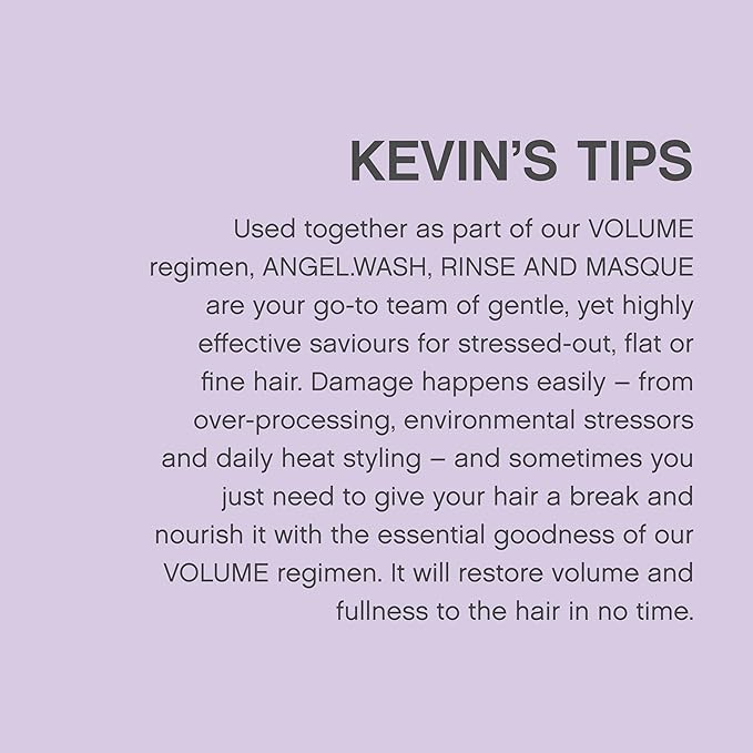 KEVIN.MURPHY BLONDE.ANGEL.WASH - Blonde Shampoo - Purple Shampoo for Blonde & Grey Hair - Colour Enhancement Hair Care - Colour Safe - Paraben & Sulphate Free - 1000 mL / 33.8 fl oz-FemmiqueWomen
