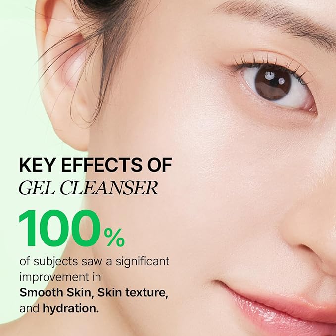 Gel Cleanser, Big Size, Gentle Exfoliation and Face cleanser for Sensitive Skin, Korean Skin Care, Vegan, 6.93 Fl Oz-FemmiqueWomen