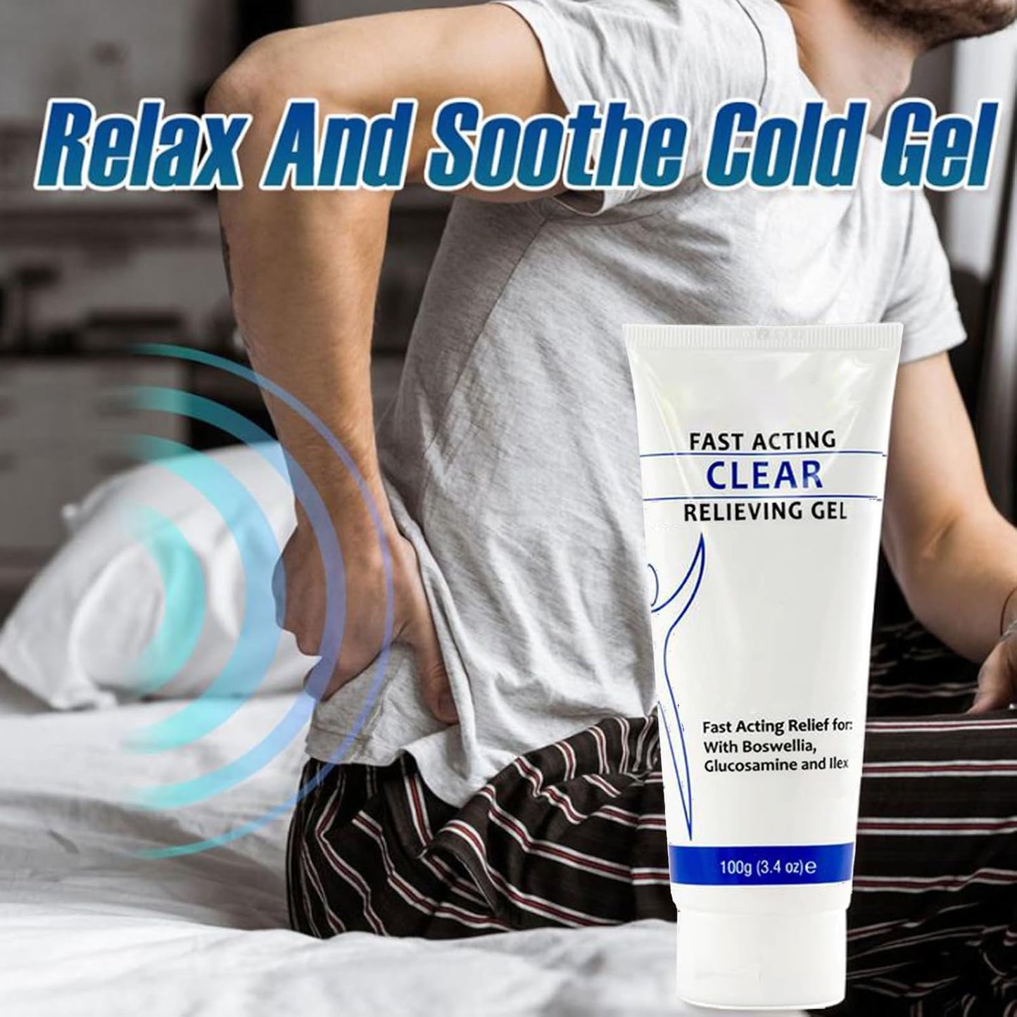 TIMLIFE Soothing Cooling Gel 100g, Relieve Muscle Tension,Sports Soothing Cooling Body Care Lotions,Cooling with Menthol and Frankincense, Fast Absorbing for Women and Men-FemmiqueWomen