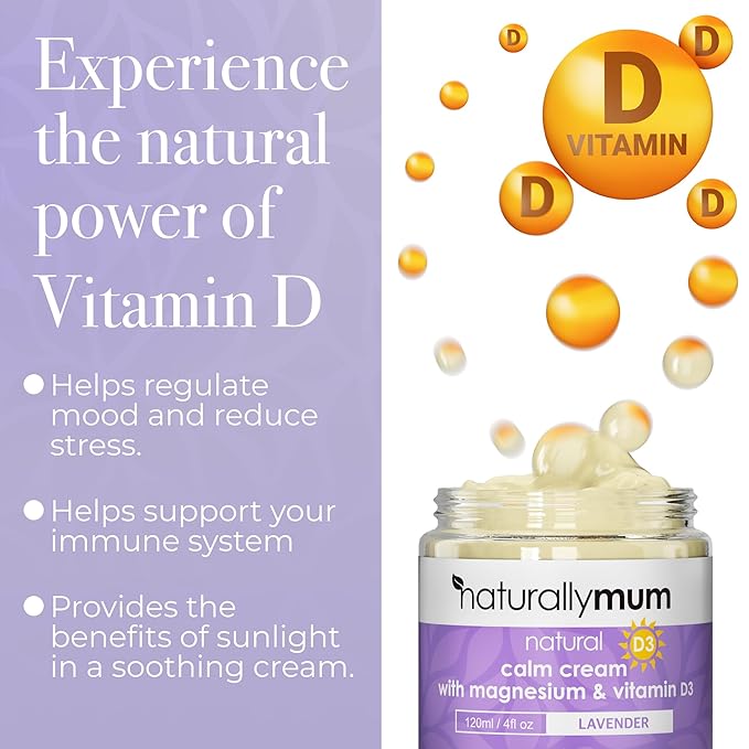 Magnesium Cream with Vitamin D3 [4 Fl Oz] - Magnesium and VIT D Lotion - Turmeric & Arnica Calm Cream - Magnesium and VIT D3 - Lavender-FemmiqueWomen