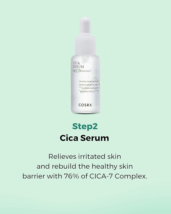 COSRX CICA Relief Kit | Toner, Serum, Cream with Centella Asiatica | Sensitive Skin, Soothing, Moisturizing | Travel Size Set, Gift Set, Korean Skincare, Not Tested on Animals, Paraben Free-FemmiqueWomen