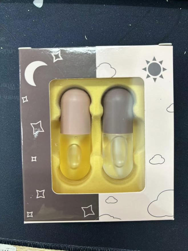 2Pcs Lip Plumper Set, Natural Lip Plumper kit, Day and Night Lip Plumper, Softer Bigger Fuller Cosmetics Plumper Lips-FemmiqueWomen