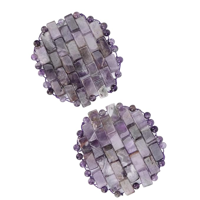 Jade Eye Mask, Amethyst Eye Pack Wrinkles Swelling Elimination Dark Circles Fading Jadestone Eye Massager Eye Pad Eye Shape Eye Covers for Men Women Soothing Eye Patch Reducing Facial Edema Stone-FemmiqueWomen