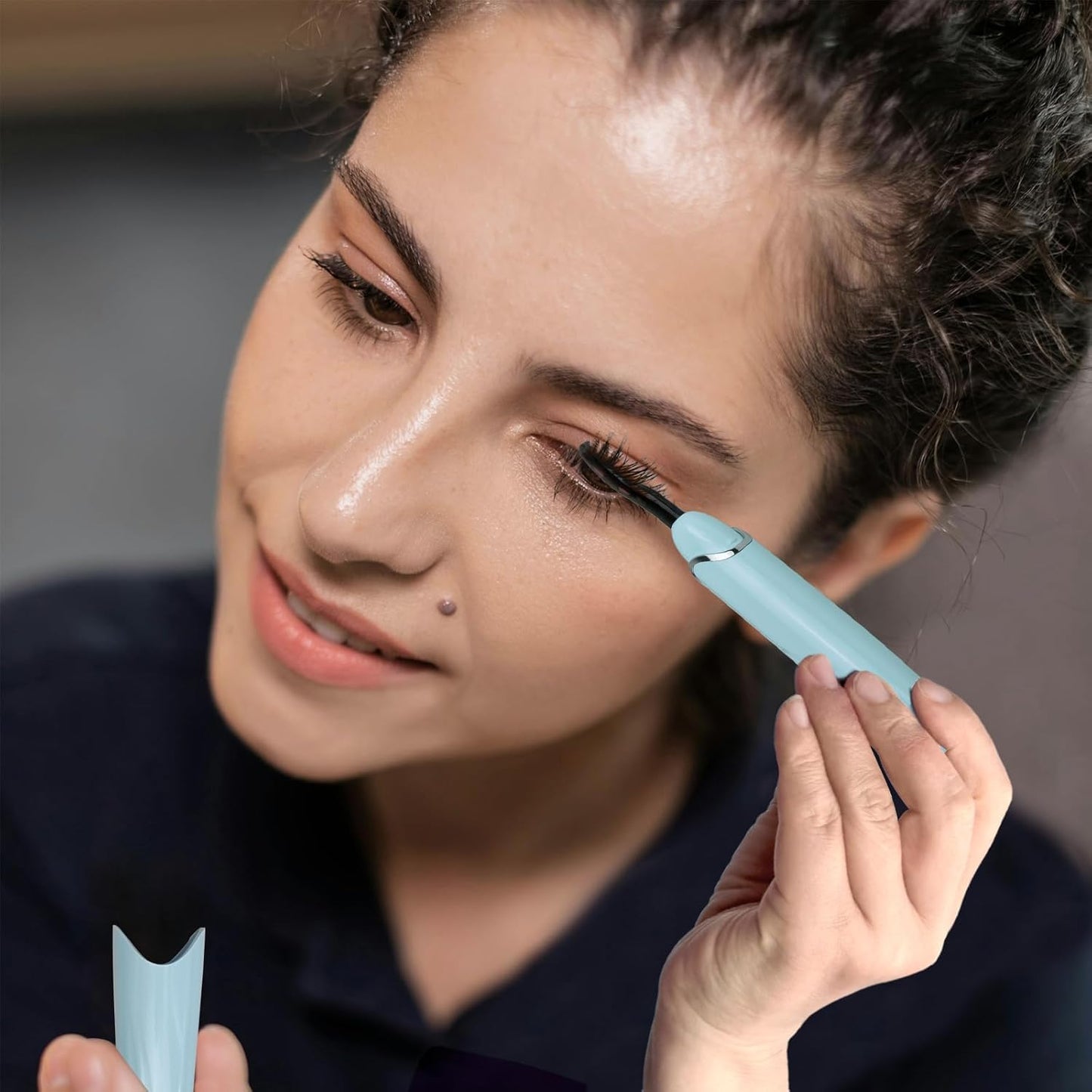 S600 Heated Eyelash Curler - Lash Curler Heated with Accurate Temperature Control, Intelligent Auto Power Off for Natural Makeup & Long-Lasting Curls | Heated Lash Curler (Blue+Silver)-FemmiqueWomen