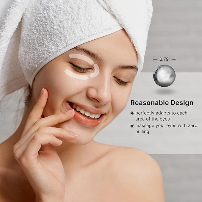 2-in-1 Eye Cream Applicator and Ice Roller, Face Massager Tool for Puffiness, Eye Bags, Muscle Ache-FemmiqueWomen