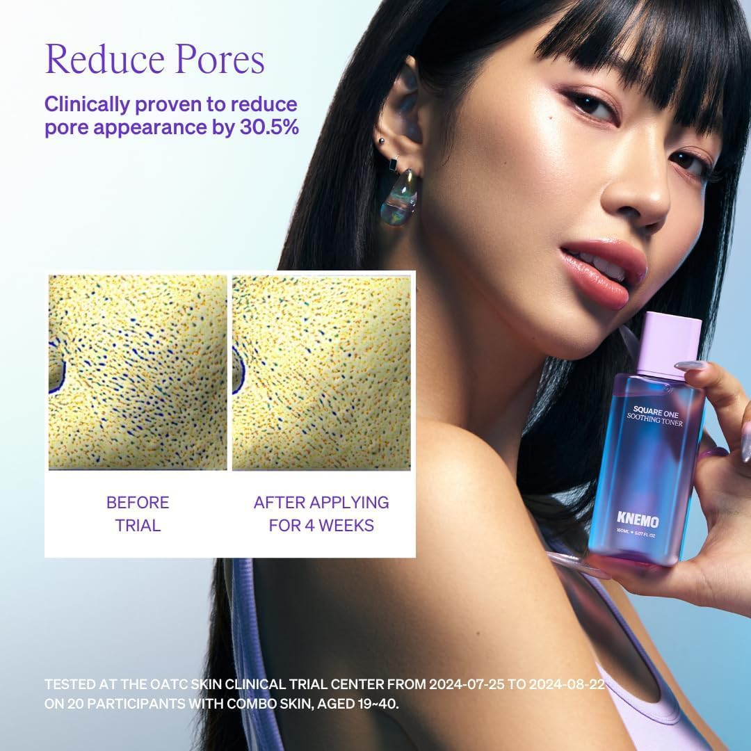 Square One Soothing Toner for Sensitive Skin with Calming CICA, Tea Tree, Anti-Sebum, Antioxidants, AHA, PHA, Niacinamide, Vegan, Cooling, Fragrance-Free | 5.07 fl oz ✦ 150ml-FemmiqueWomen