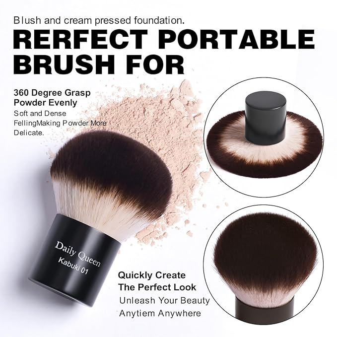 25 pcs Makeup Brush Set Holder Black Professional Kabuki Powder Concealers Eye shadows Blush Eyeliner Eyebrow Contour Eye blending Brushes (25pcs brush with box)-FemmiqueWomen