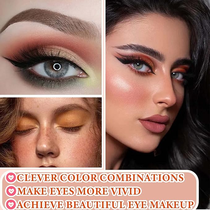 12 Color Naked Eyeshadow Palette,Matte Earth Color Eyeshadow,Natural Nude Eyeshadow Palette,Professional Waterproof and Smudge Proof Eye Shadow Palette Kit,Eye Makeup Set for Women（A）-FemmiqueWomen