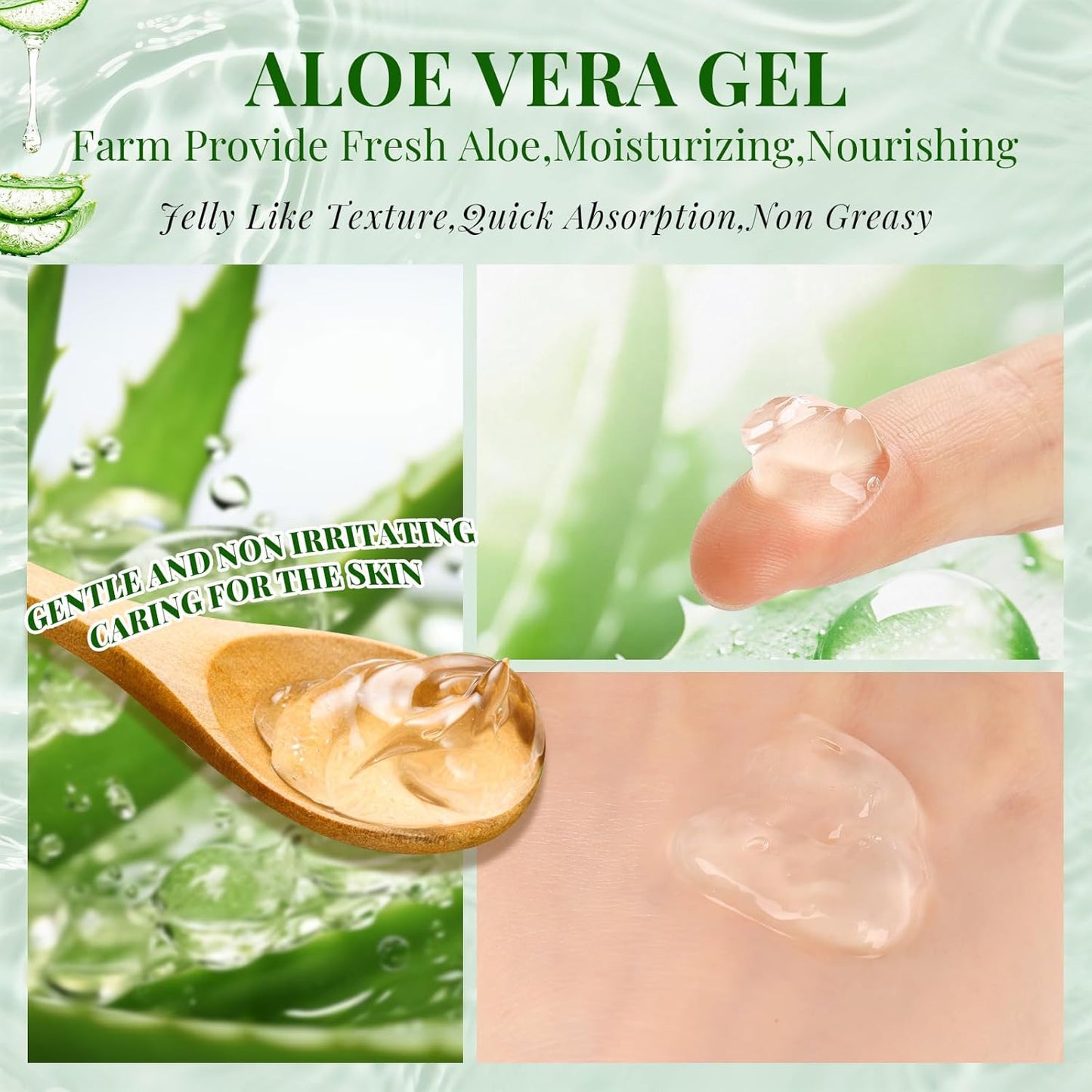 30 Pack Aloe Vera Gel and 30 Pack Face Masks Skincare, Aloe Vera Gel and Facial Mask for Face, Hair, Body, Skin, Bulk Travel Size Aloe Gel and Mask for Sunburn Relief-FemmiqueWomen