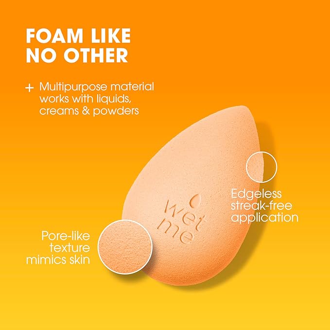 Beautyblender® | Beam Color Changing Beauty Blender Makeup Sponge, Super-Soft Foam Easily Blends Foundations & Creams, Made in USA, Reusable, Washable, Streak Free Application, Heat Activated-FemmiqueWomen