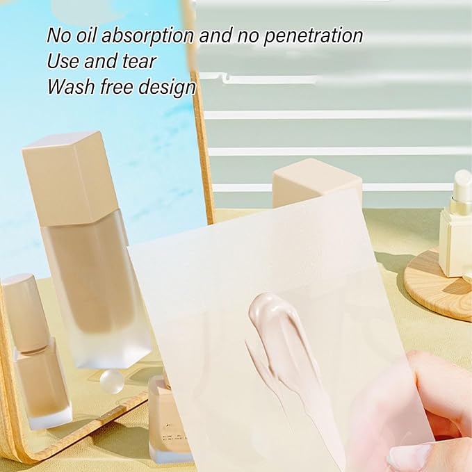 200 Sheets Nail Art Cosmetic Palette Paper Disposable Nail Art Palette Paper Mix Colors for Daily Use-FemmiqueWomen