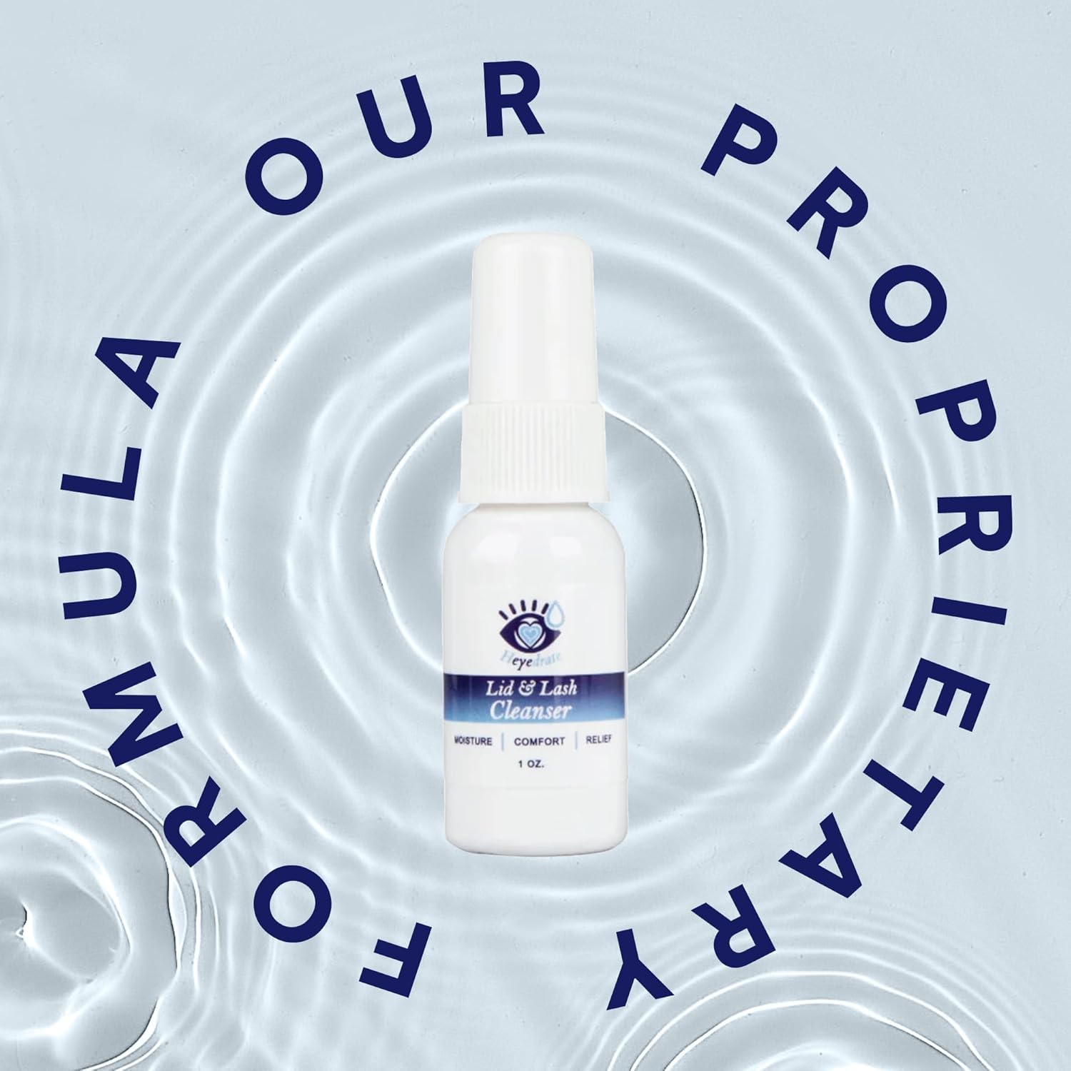 Lid and Lash Cleanser – 1oz Bottle – Pure Hypochlorous Acid Spray for Soothing Dry Eye Irritation – Daily Eyelid & Lash Cleanser-FemmiqueWomen