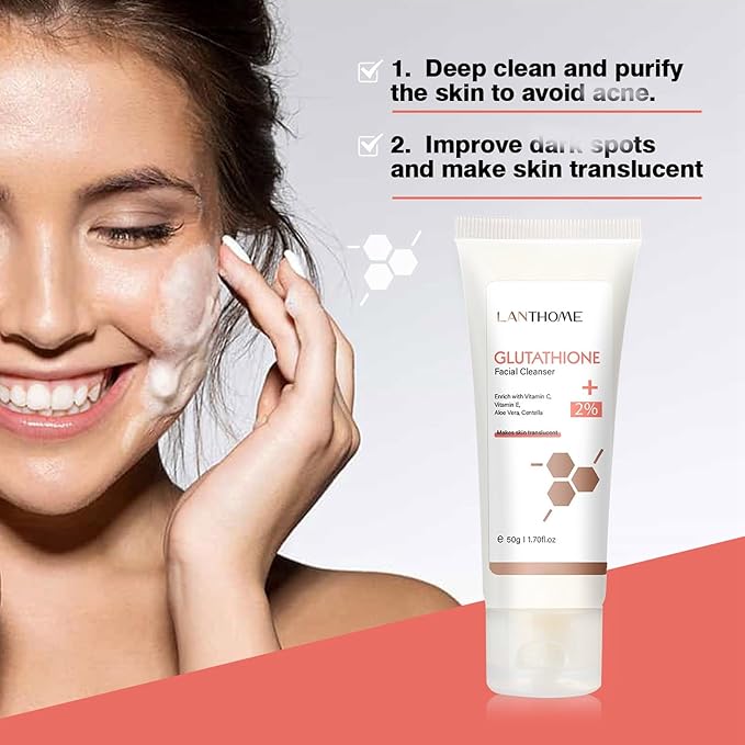 Glutathione Skincare Set, Complete Skin Care Routine Includes Glutathione Cream, Toner, Face Wash & Glutathione Face Serum, Anti-Aging Skincare Set For Women, Tight, Anti-Aging, Radiant-FemmiqueWomen