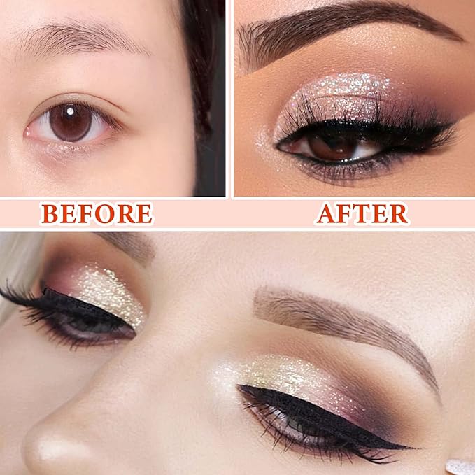 12 Color Naked Eyeshadow Palette,Pearly Earth Color Eyeshadow,Natural Shimmer Eyeshadow Palette,Professional Waterproof and Smudge Proof Eye Shadow Palette Kit,Eye Makeup Set for Women（B）-FemmiqueWomen