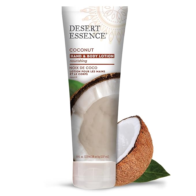 Desert Essence Organic Coconut Hand and Body Lotion 8 fl. oz.-FemmiqueWomen