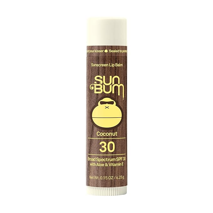 Sun Bum SPF 30 Sunscreen Lip Balm | Vegan and Cruelty Free Broad Spectrum UVA/UVB Lip Care with Aloe and Vitamin E for Moisturized Lips | Coconut Flavor |.15 oz-FemmiqueWomen