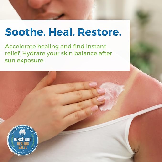 Waxhead Aftersun Body Butter for Sunburn Relief - Also great Tattoo Balm, Eczema Cream for Kids Adults, After Sun Lotion, Sunburn Treatment, Healing Salve-FemmiqueWomen