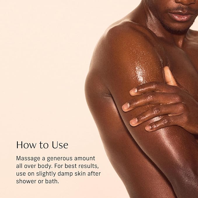 Vitamin C Body Oil for Women and Men. Moisturizing Sacred Santal Scented Body Serum for Glowing Skin. Nourishing, Hydrating After-Shower and Bath Skin Care Moisturizer, 4.2 Fl Oz-FemmiqueWomen