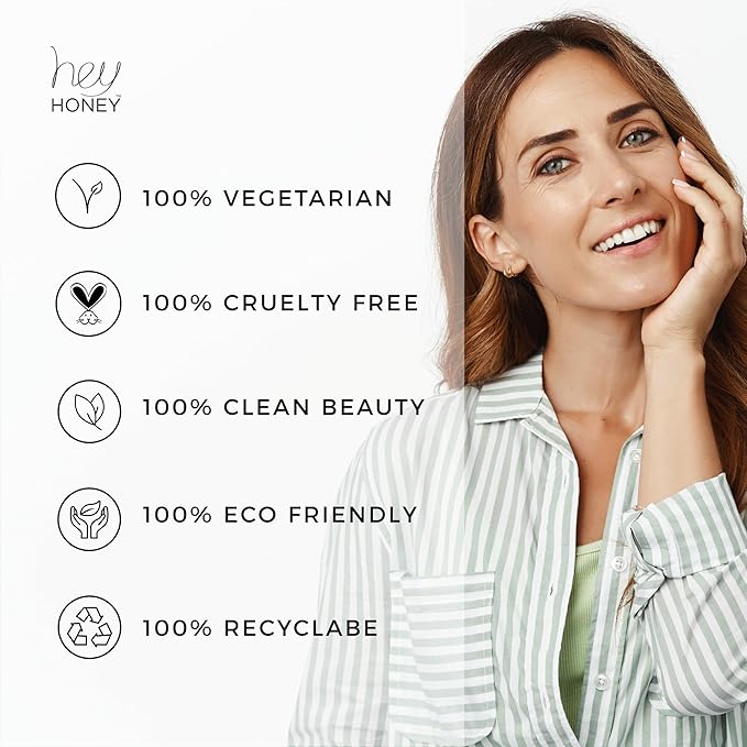 Hey Honey Skincare Relax, Instant Rosacea Treatment & Face Redness Relief - Dermatologically Tested Calming Moisturizer for Sensitive Skin Oil- Free with Honey & Propolis Anti-Aging Benefits | 2.2 Oz-FemmiqueWomen