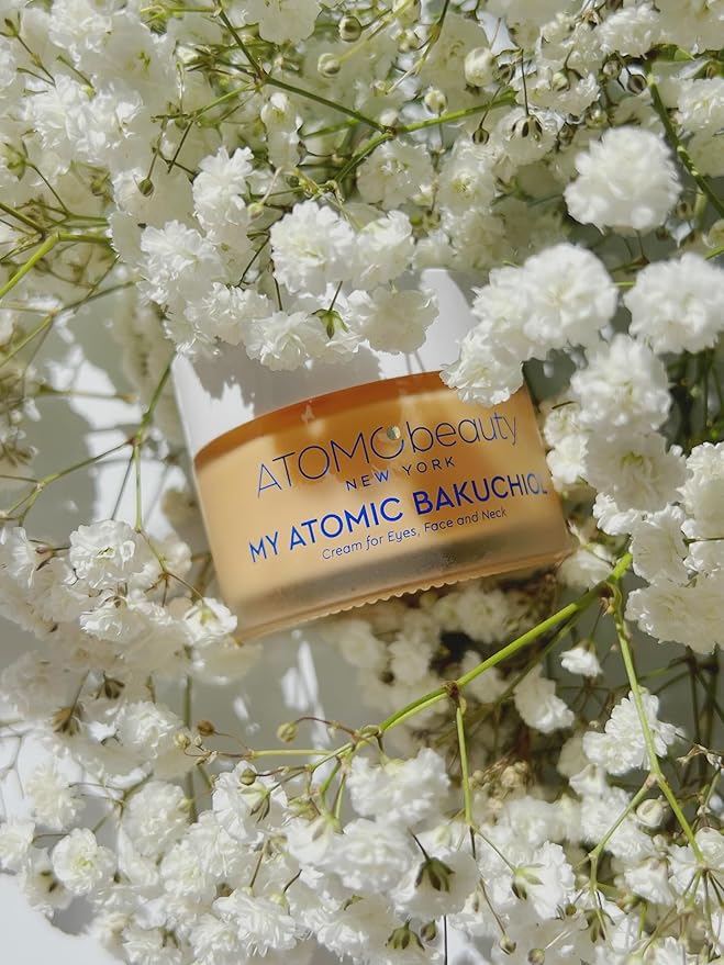 MY ATOMIC BAKUCHIOL Cream for Eyes, Face and Neck – Bakuchiol + Purified Quinoa Seed Polysaccharides | Anti-Aging, Lifting & Brightening | Retinol Alternative | Vegan & Dermatologically Tested – 45ml-FemmiqueWomen