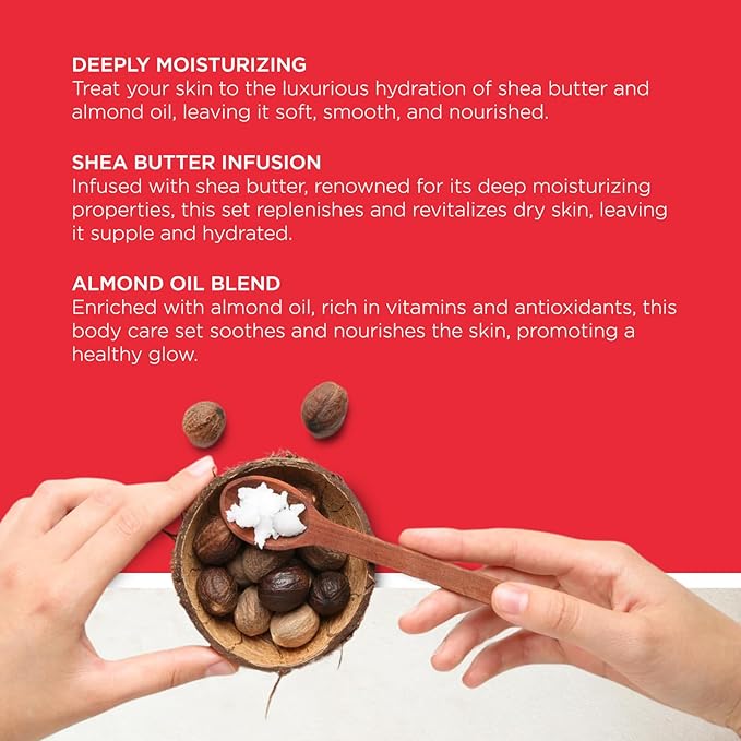 REVLON Get Carried Away Trio Moisturizing Travel Set, Shea Butter and Almond Oil Infused, Moisturizing Body Wash, Body Lotion, Exfoliating Body Scrub, 3 Count (2.88 fl oz)-FemmiqueWomen