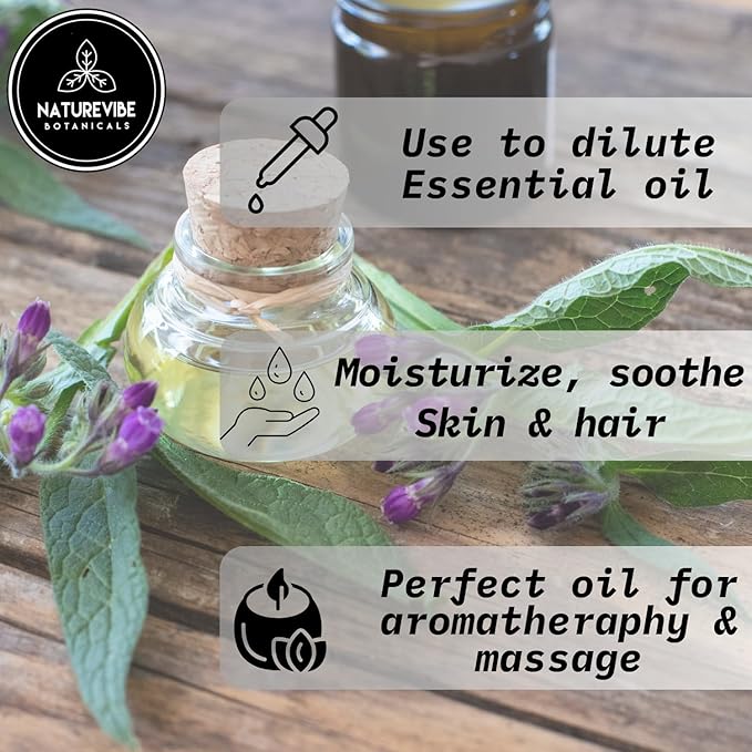 Naturevibe Botanicals Comfrey Oil 32 Ounces | 100% Pure and Natural | Great for Skin Care and Hair Care-FemmiqueWomen
