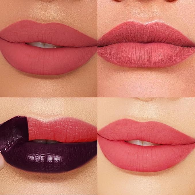 3 Colors Lip Stain Peel Off, Long Lasting Matte Lip Liner, Waterproof, Smudge-Proof, Transfer-proof, Highly Pigmented Color Lip Tint Makeup-FemmiqueWomen