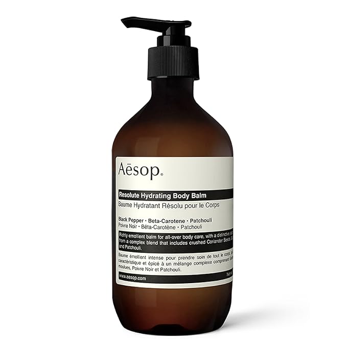 Aesop Resolute Hydrating Body Balm | Supple, Smooth Skin | Emollient Rich With Shea Butter, Wheat Germ Oil and Sweet Almond Oil | 16.9 oz / 500mL-FemmiqueWomen