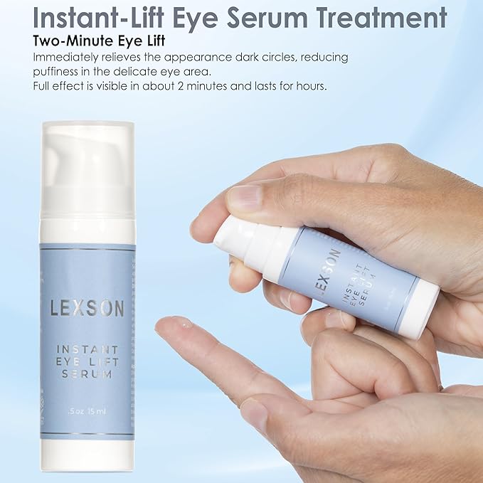 Instant Eye Lift Serum - Provides Immediate Visible Results, Lifts Away Appearance of Lines & Wrinkles. Dark Circles Under Eye Treatment, Eye Cream for Dark Circles and Puffiness-FemmiqueWomen