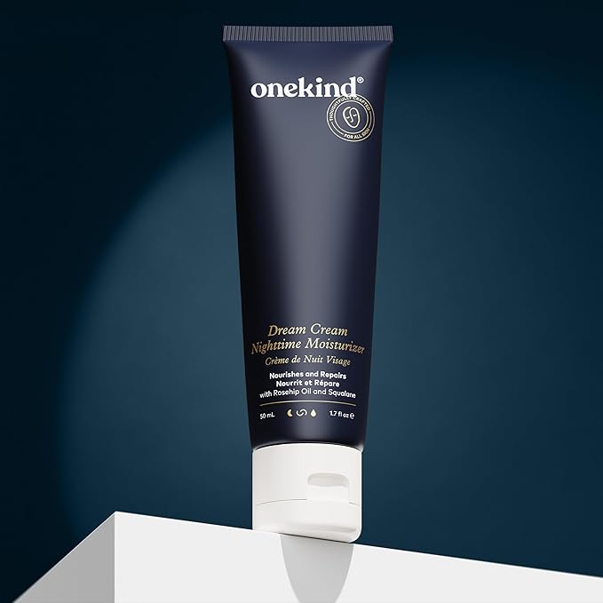 Onekind Dream Cream Night Moisturizer – Hydrating Anti-Aging Face Cream with Squalane, Rosehip & Shea Butter – Fragrance-Free, Vegan, for Dry & Sensitive Skin – 1.7 oz-FemmiqueWomen