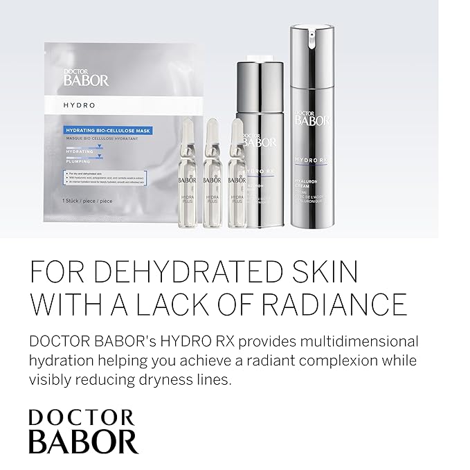 DOCTOR BABOR HydroRX Hyaluron Cream, Lightweight Hyaluronic Acid Face Moisturizer for Dry Skin, Prevents Moisture Loss and Reduces Dryness Lines, Fragrance Free-FemmiqueWomen