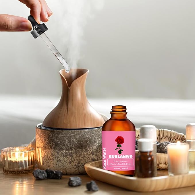 Organic Rose Water Toner Spray for Face, Skin Care, Soaps, Skin Hydration, Bath Facial Mist Toner 118 ml-FemmiqueWomen