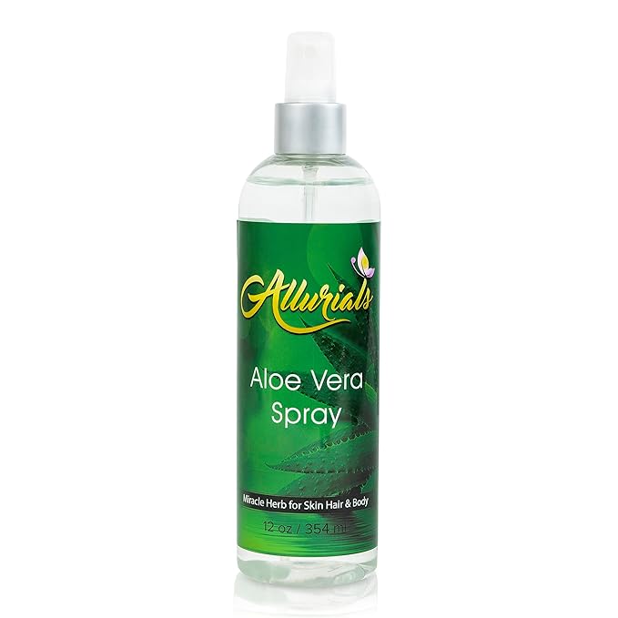 100% Pure & Organic Aloe Vera Spray, Clinically tested & Dermatologist approved, Hydrates & Heals Dry & Damaged Skin & Hair- 12 Oz-FemmiqueWomen
