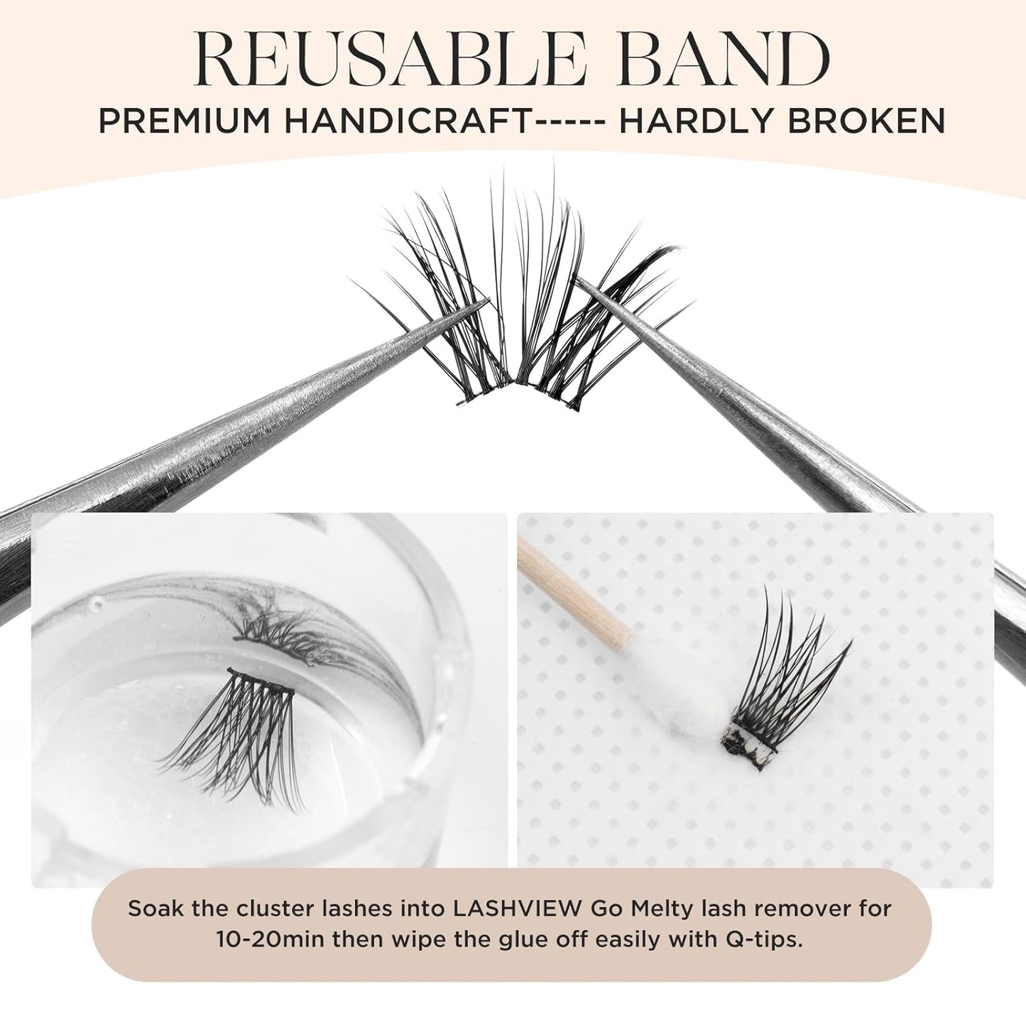 PopUp Lash Clusters, DIY Eyelash Extensions Mega Volume Individual Lashes Eyelash Clusters Extensions Wispy Lashes Cluster DIY at Home(703)-FemmiqueWomen