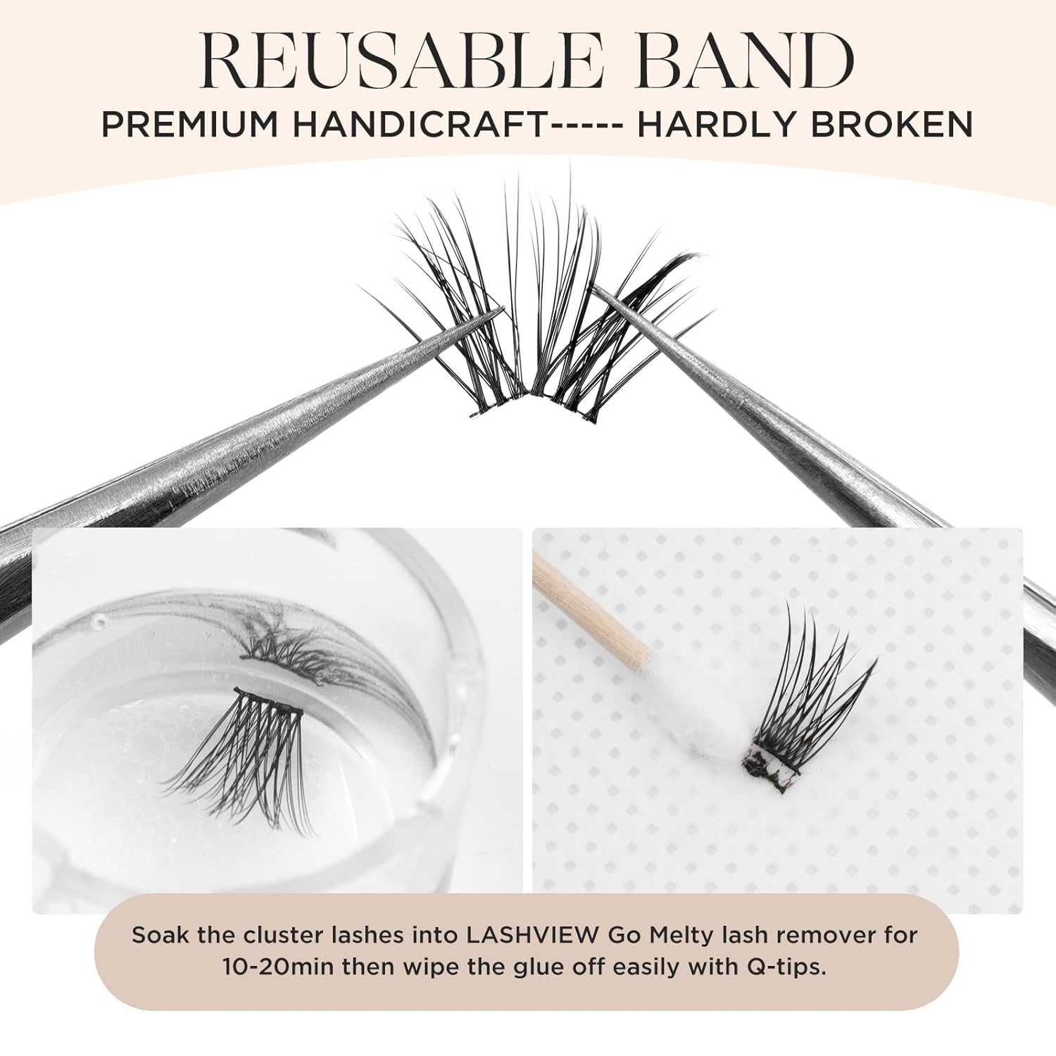 PopUp Lash Clusters, DIY Eyelash Extensions Mega Volume Individual Lashes Eyelash Clusters Extensions Wispy Lashes Cluster DIY at Home(703)-FemmiqueWomen