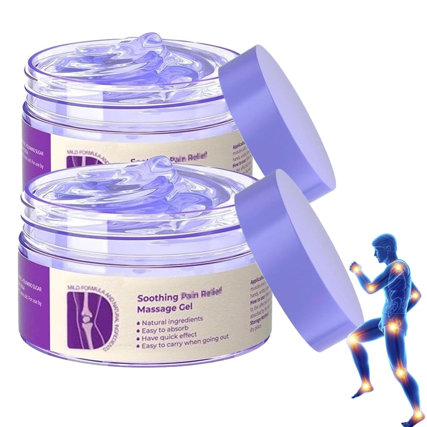 Joint Purple Gel,Soothing Massage Cream, Full-Body Joint Support for Knees, Lumbar, Neck, Hands & Feet(2PCS)-FemmiqueWomen