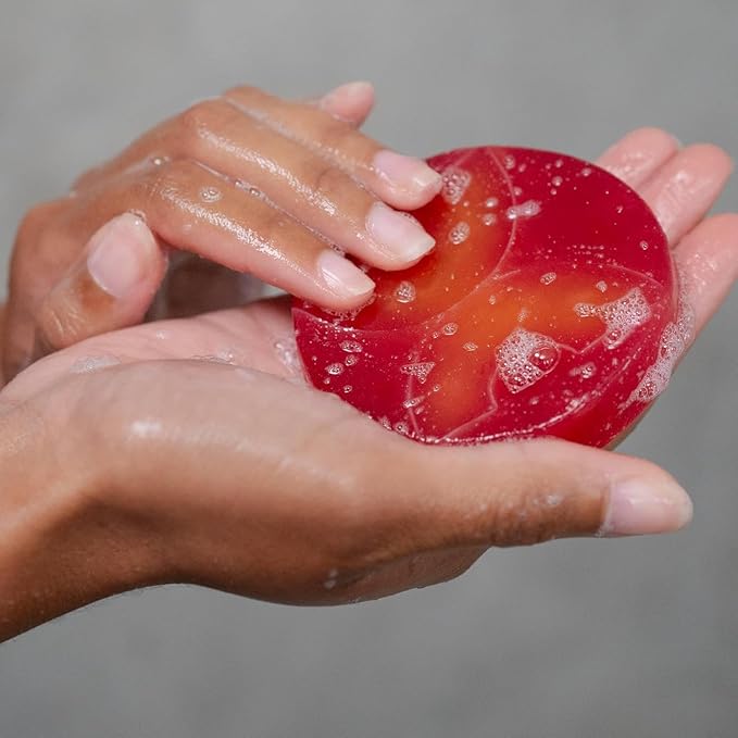 ANIHANA Handcrafted Natural Soap with Coconut Oil, Gentle Cleansing, Paraben Free, Refreshing Peach Smoothie Scent, 4.23 oz-FemmiqueWomen