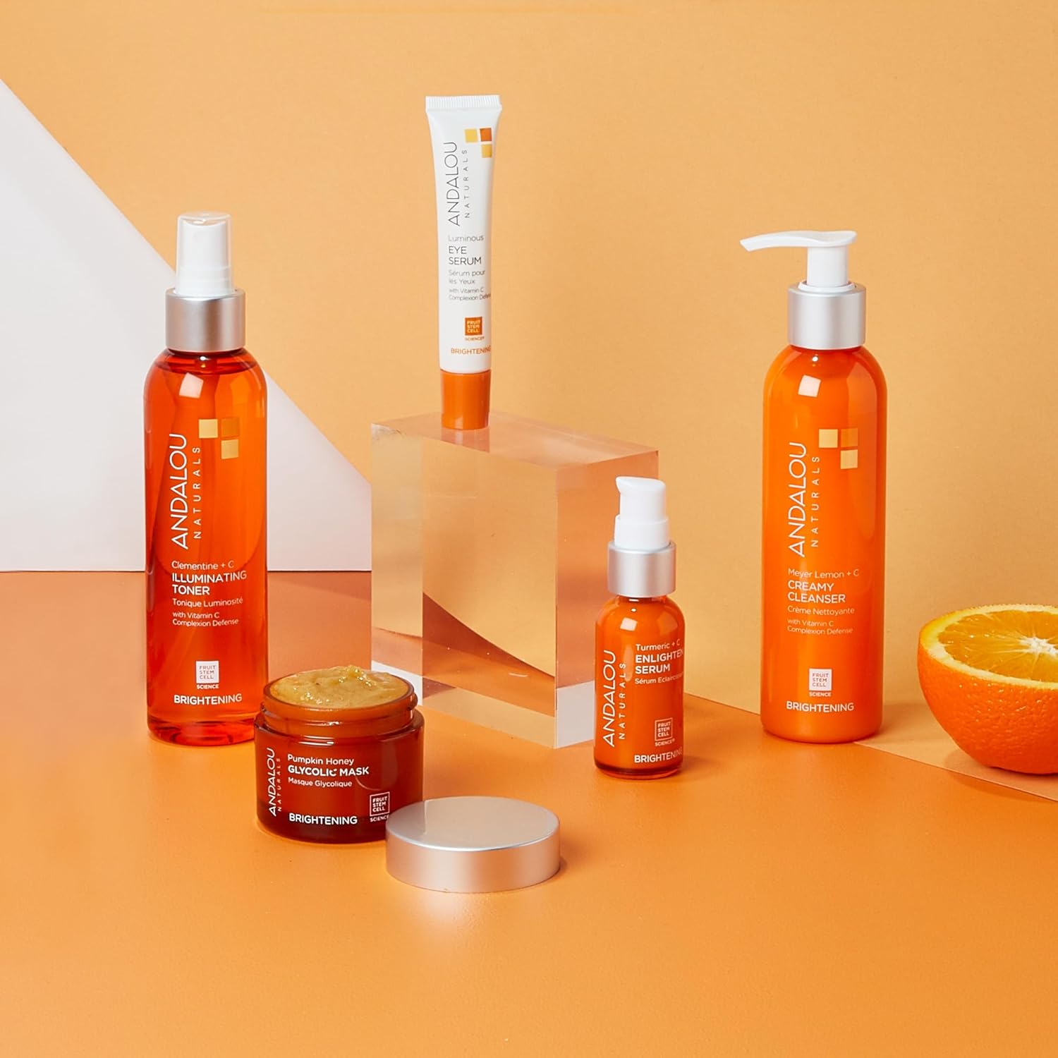 Andalou Naturals, Toner Facial Toner Helps Hydrate Balance Skin pH For Clear Bright Skin, Clementine Plus C, 6 Fl Oz-FemmiqueWomen