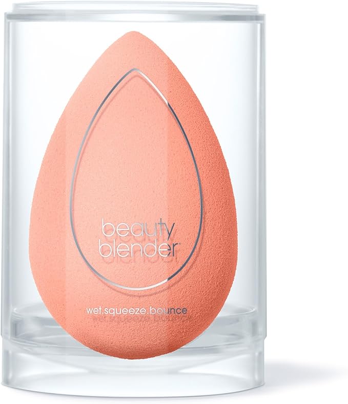 Beautyblender® | Papaya Beauty Blender Makeup Sponge, Super-Soft Foam Easily Blends Foundations, Powders & Creams, Made in USA, Reusable, Washable, Streak Free Application, Vegan, Cruelty Free-FemmiqueWomen