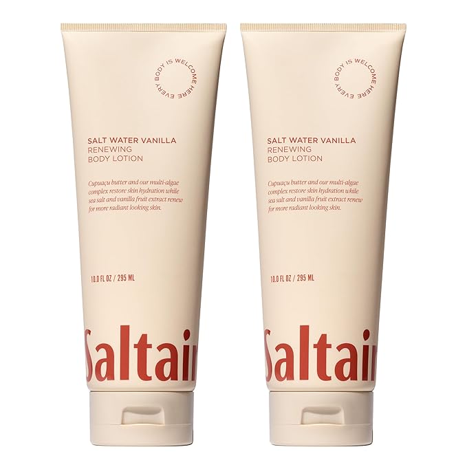 Saltair Body Lotion - 2 Pack Moisturizing Lotion For Dry Skin. Salt Water Vanilla Scented Hydrating Body Cream with Nourishing Moisturizer Formula. Skin Care for Women and Men. 2x 10oz Tubes-FemmiqueWomen