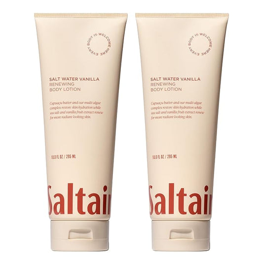 Saltair Body Lotion - 2 Pack Moisturizing Lotion For Dry Skin. Salt Water Vanilla Scented Hydrating Body Cream with Nourishing Moisturizer Formula. Skin Care for Women and Men. 2x 10oz Tubes-FemmiqueWomen