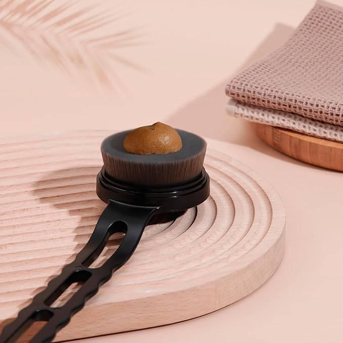 docolor Self Tanner Back Applicator, Plastic Long Handle Back Tanning Applicator Large Body Makeup Brush Vegan & Cruelty Free Self Tanner Brush For Self Tanner, Sunscreen, Bronzer, Foundation-FemmiqueWomen