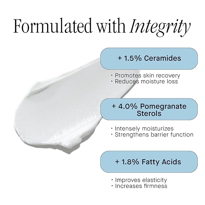 Brandefy Tri Lipid Replenish Treatment - 1.5% Ceramides, 4.0% Sterols, 1.8% Fatty Acids - Peptide Moisturizer, Hydrating Face Cream, Made in the USA (1.6 Oz)-FemmiqueWomen