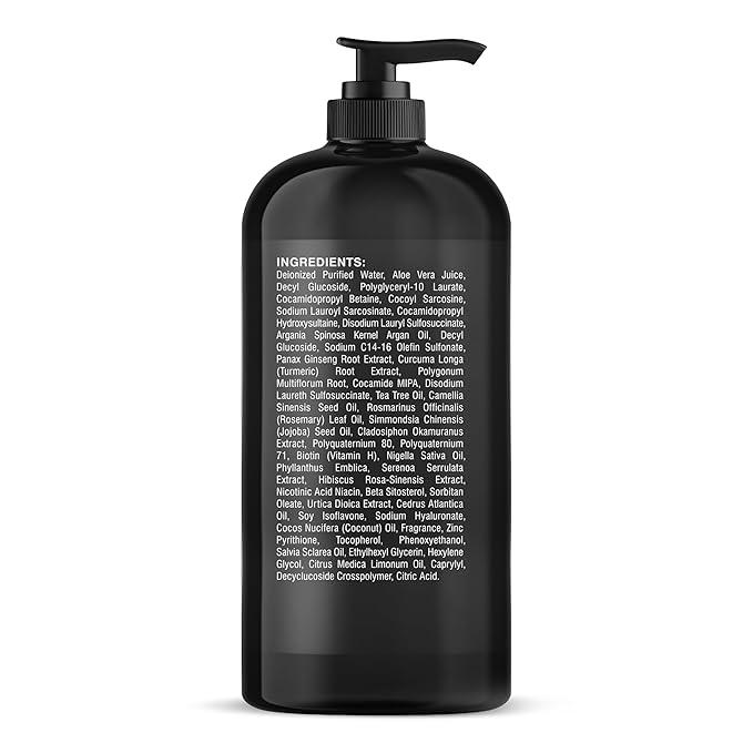 Botanic Hearth Biotin Shampoo | Infused With Korean Ginseng & Turmeric For Stronger, Thicker | Looking Hair | Sulfate & Paraben Free | 16 Fl. Oz-FemmiqueWomen