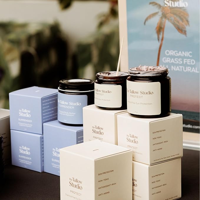 Everyday Tallow Mineral Sunscreen ~ SPF 30 | 100% Grass-Fed & Organic | Face & Body | Naturally Scented with Frankincense & Lavender Oil | Zinc Oxide | Water Resistant (2oz)-FemmiqueWomen