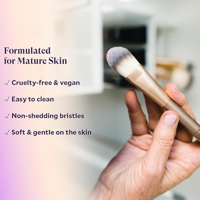 Fièra Concealer & Foundation Brush - Expert Tool for Cream & Liquid Makeup - Seamless, Even Application - Lightweight & Easy to Clean - Perfect for Use with Fièra Luxury Concealer-FemmiqueWomen