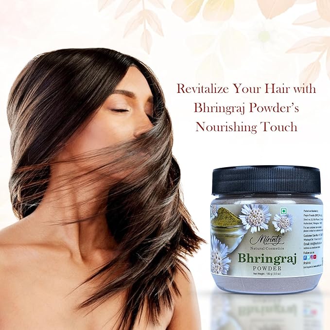 100% Natural Bhringraj Powder | (100 gms) False Daisy Powder Herbal Supplement | Eclipta Alba for Hair Growth Supplements | Karisalankanni Ayurvedic Support for Healthy Hair | Herbal Hair Mix-FemmiqueWomen