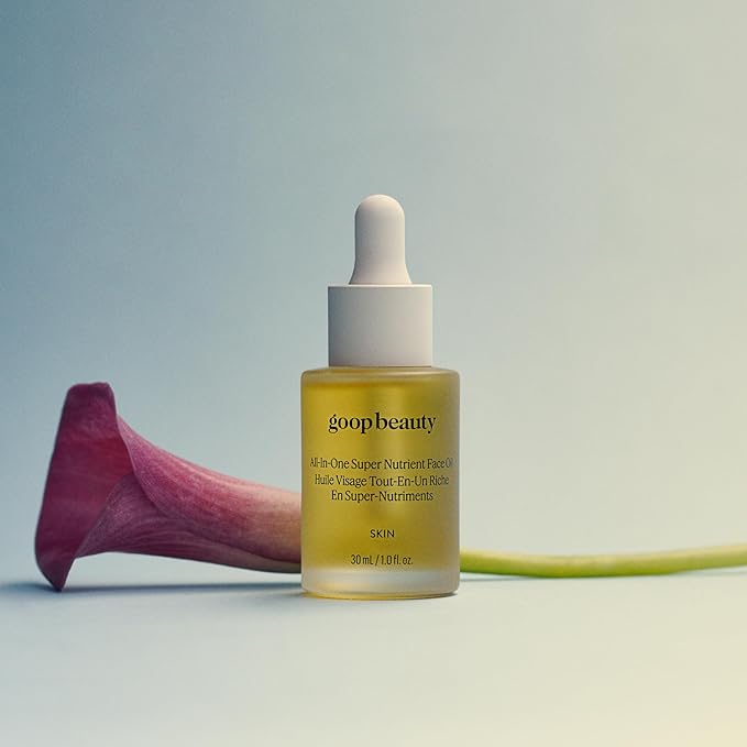 goop Beauty Nutrient Face Oil | Anti Aging Moisturizer for Smooth Skin Texture & Wrinkles | Bakuchiol, Cacay, & Organic Amla | 1 fl oz-FemmiqueWomen