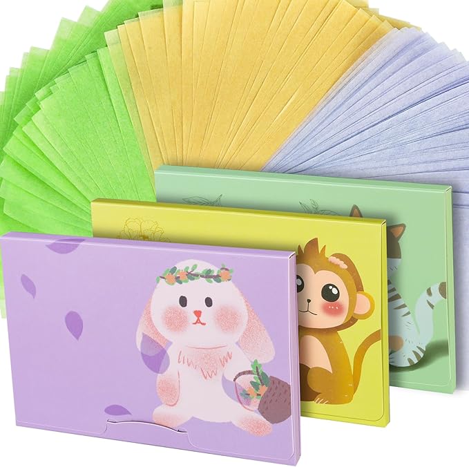 300 Sheets Blotting Paper, HNYYZL Oil Absorbing Sheets for Oily Skin, Oil Control for Face, Makeup Blotting Paper, Natural Oil Absorbing Facial Blotting Sheets for Oily Skin Care (Pack of 3)-FemmiqueWomen
