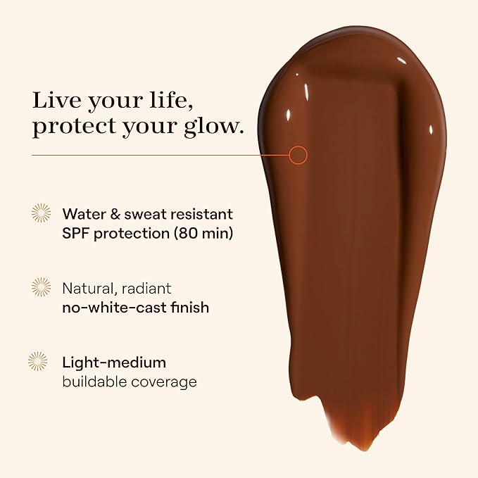 Live Tinted Hueguard Skin Tint SPF 50 - Tinted Mineral Sunscreen with Light-Medium Buildable Coverage With a Hydrating and Radiant Finish - Water and Sweat Resistant, 1.35 fl oz - Shade 02-FemmiqueWomen